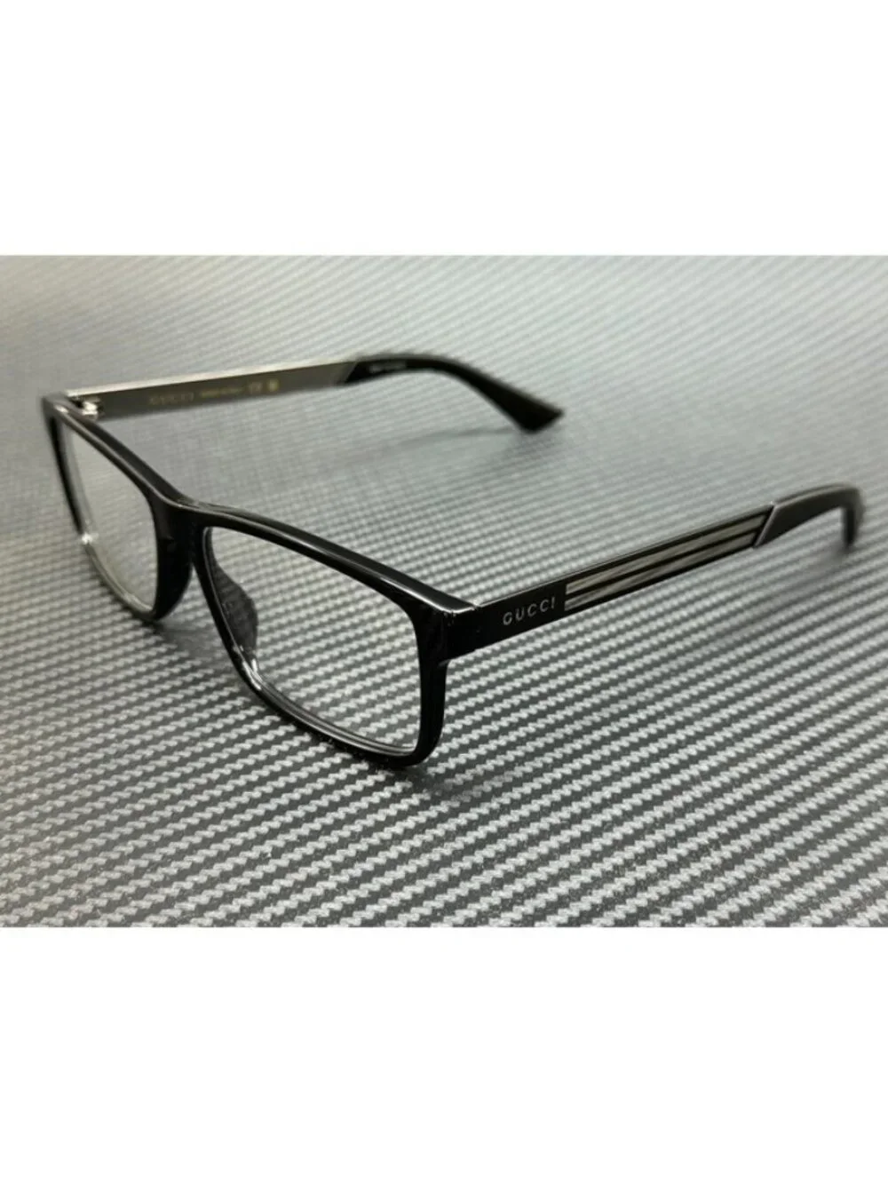 New Gucci Men  Black Eyeglasses  57- 16-